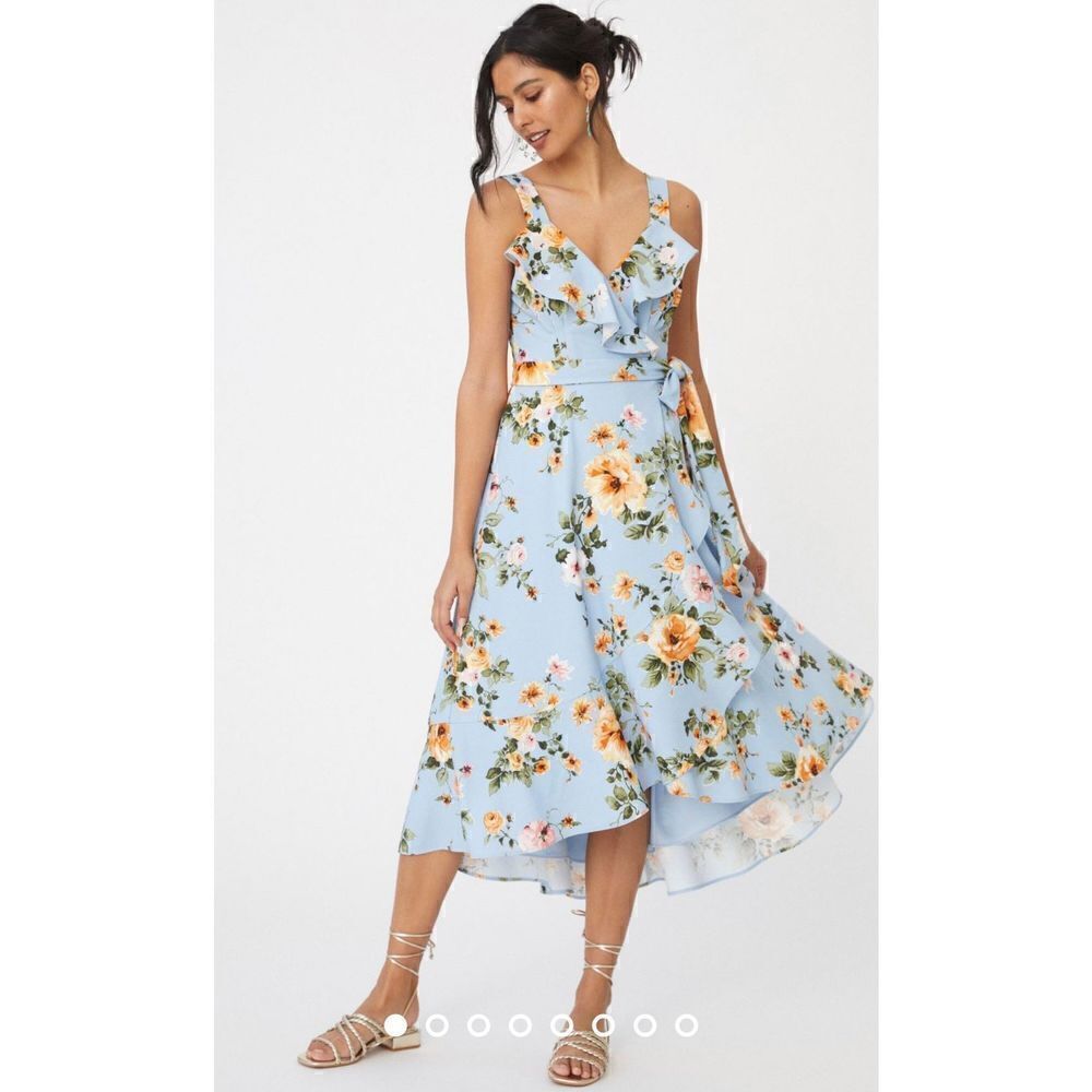 Anthropologie  Hutch Eden Wrap Dress size large petite